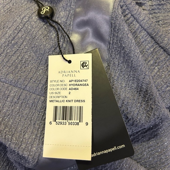 New Adrianna Papell BHLDN Idris Dress in Hydrangea, size 2. - Picture 9 of 9